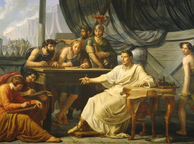 Caesar Dicteert zijn Commentaren door Pelagio Palagi